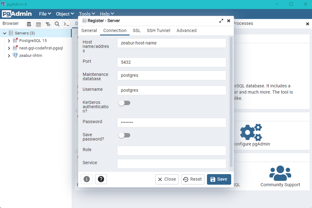 connect-pgsql