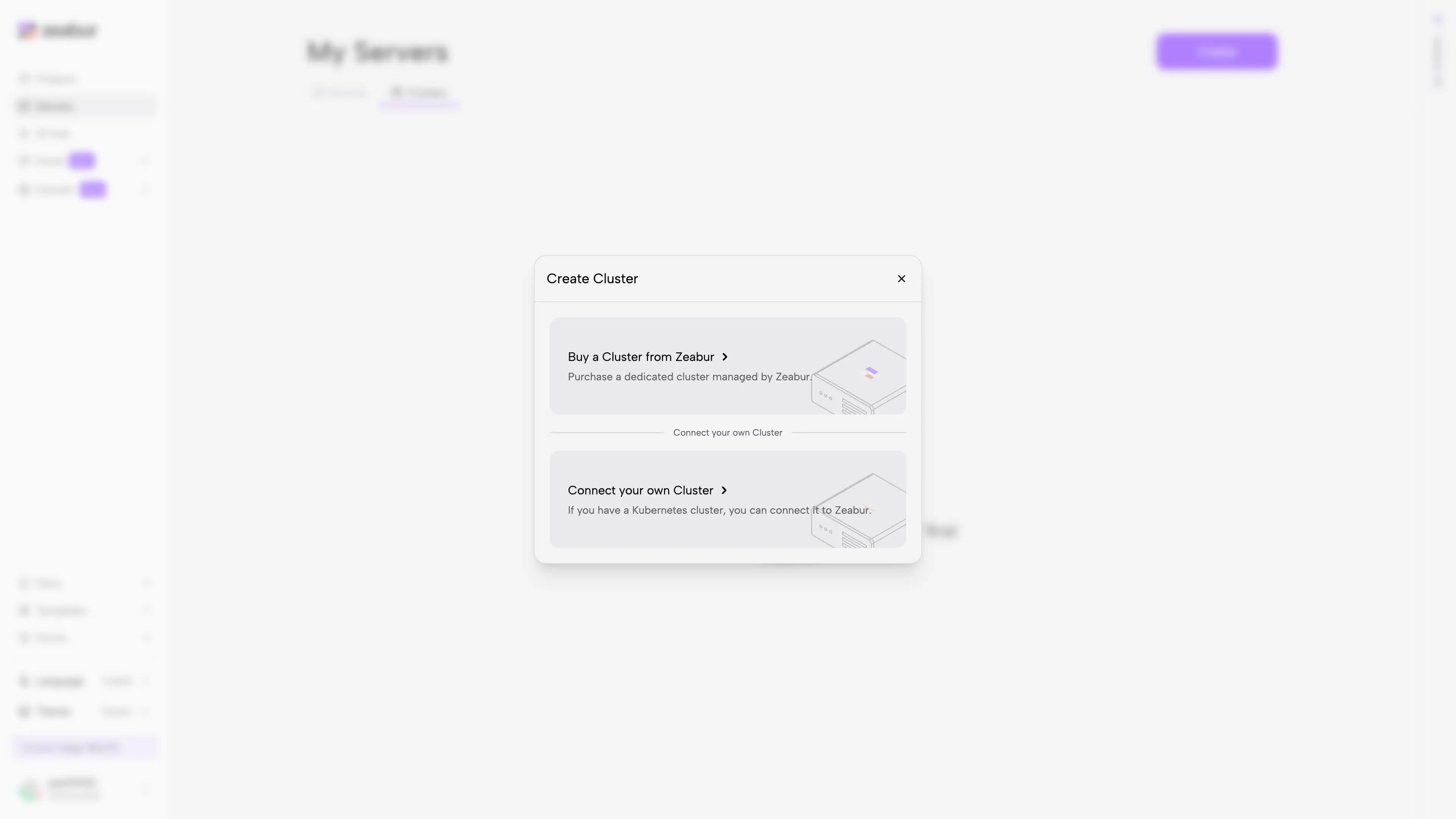 create cluster